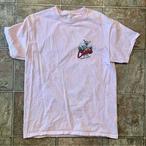 GUC- Retrofit Brand Mfg “Cheers to the Good Times” Skeleton Graphic Tee Pink